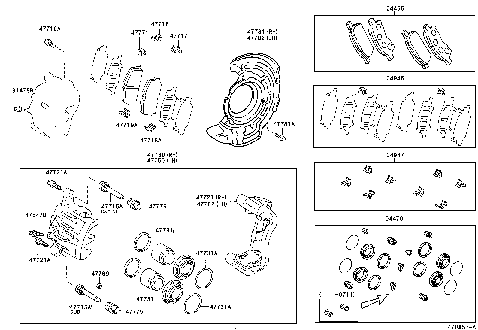 47781-21020 COVER, DISC BRAKE DUST, FRONT RH product image