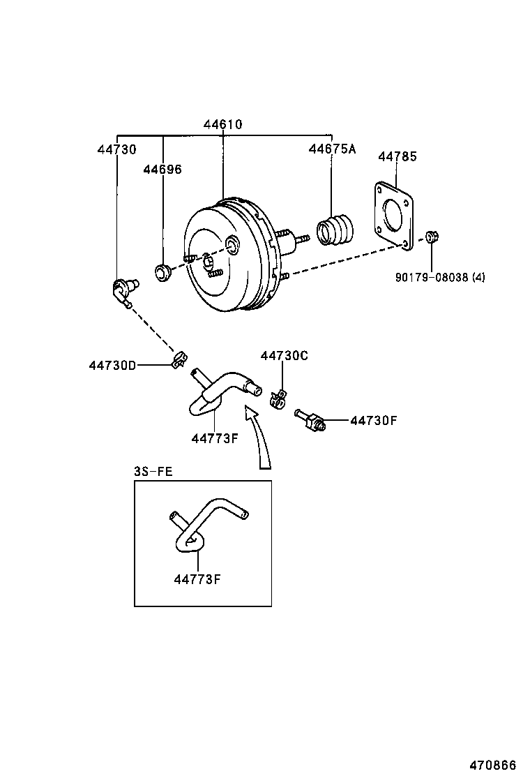 44610-05110 BOOSTER ASSY, BRAKE product image
