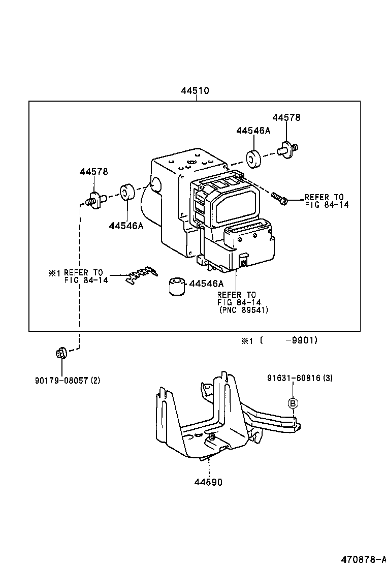 47311-05191 TUBE, FRONT BRAKE, NO.1 product image