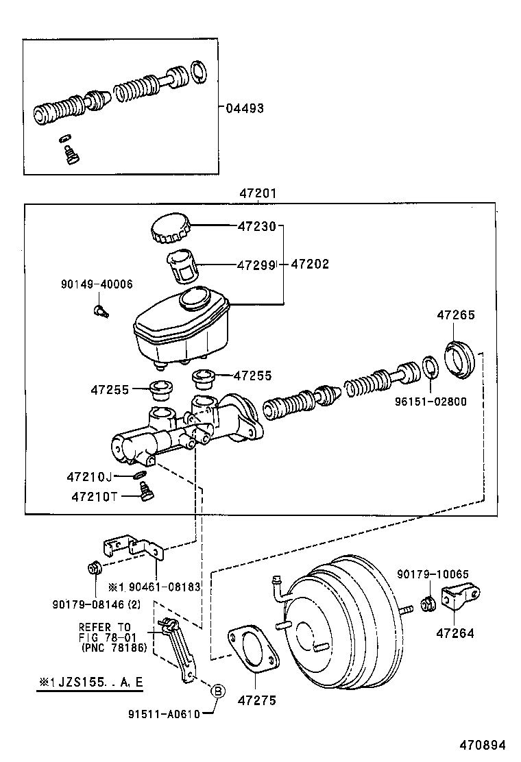 47220-30140 RESERVOIR SUB-ASSY, BRAKE MASTER CYLINDER product image