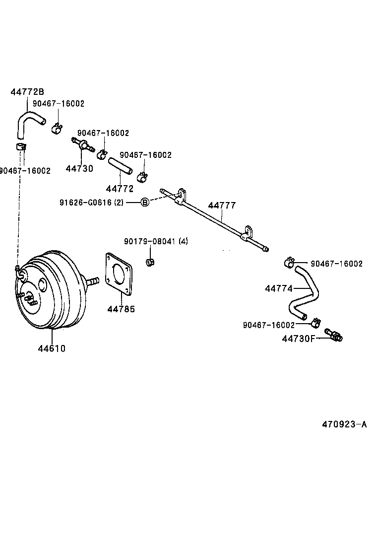 44610-3A070 BOOSTER ASSY, BRAKE product image