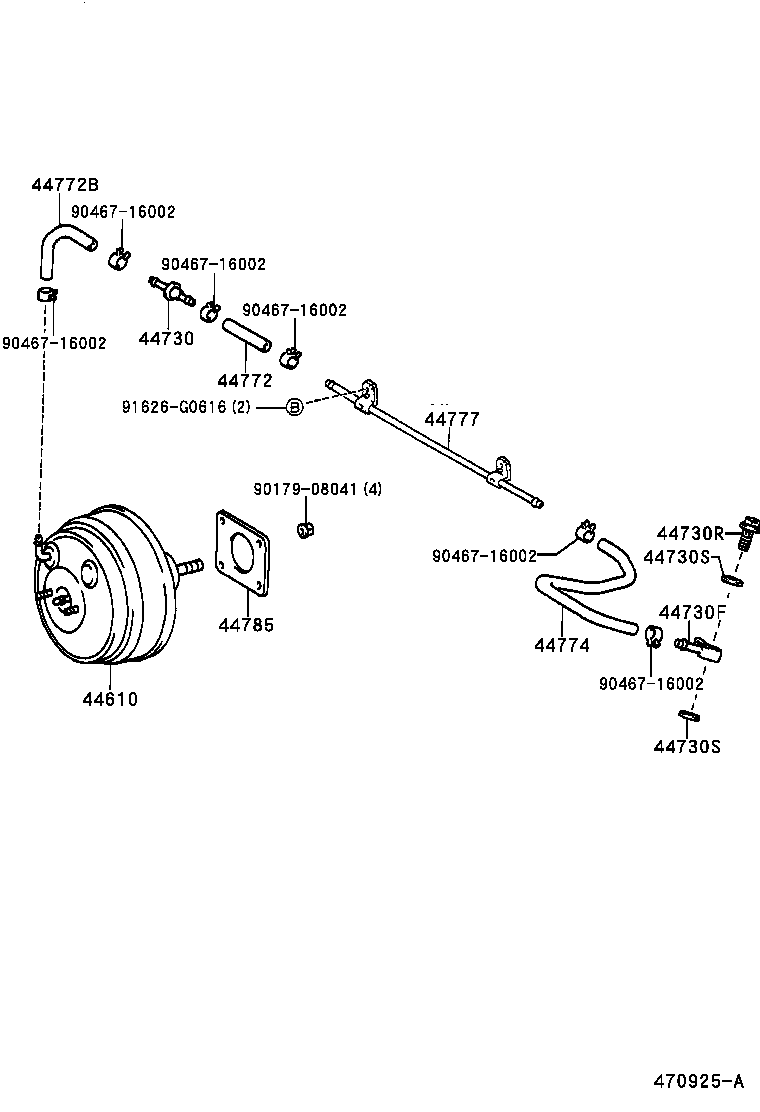 44610-3A070 BOOSTER ASSY, BRAKE product image