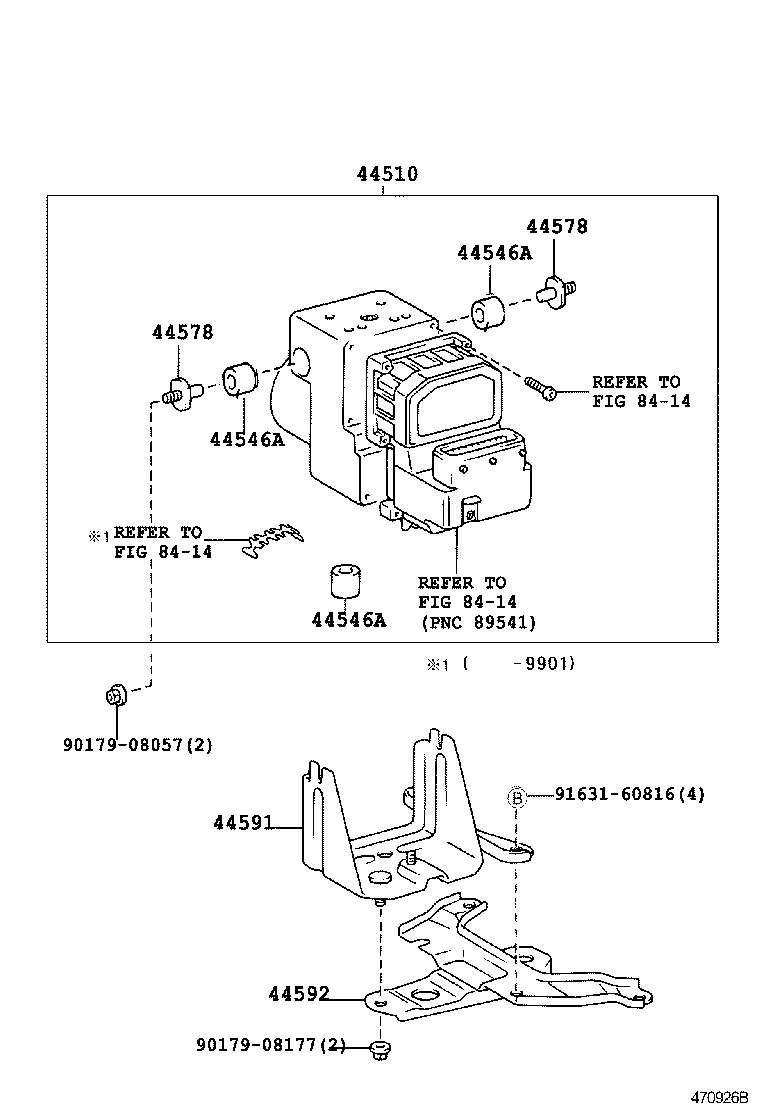 47311-05191 TUBE, FRONT BRAKE, NO.1 product image