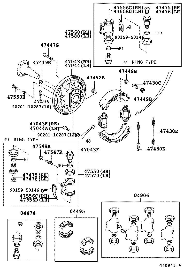 04906-36181 CUP KIT, REAR WHEEL CYLINDER product image