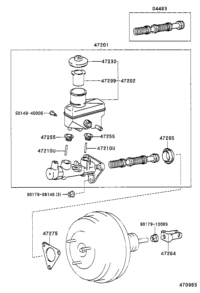 47220-21010 RESERVOIR SUB-ASSY, BRAKE MASTER CYLINDER product image