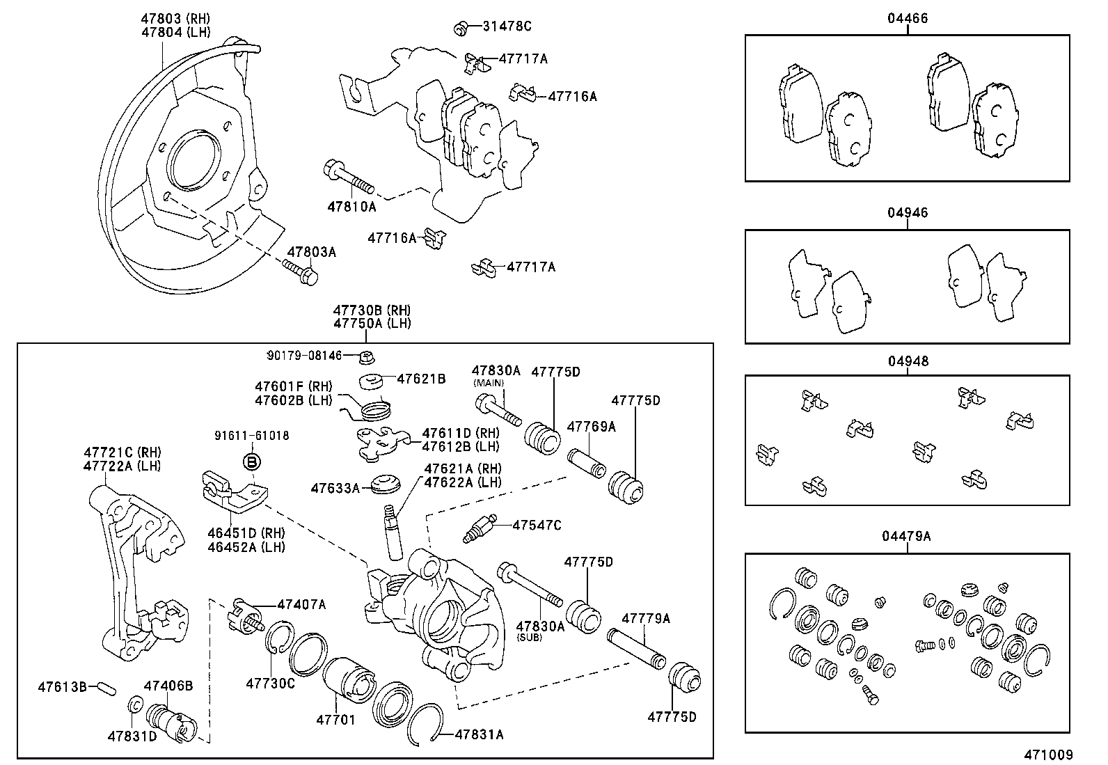 90119-10260 BOLT, HEXAGON(FOR REAR CALIPER) product image