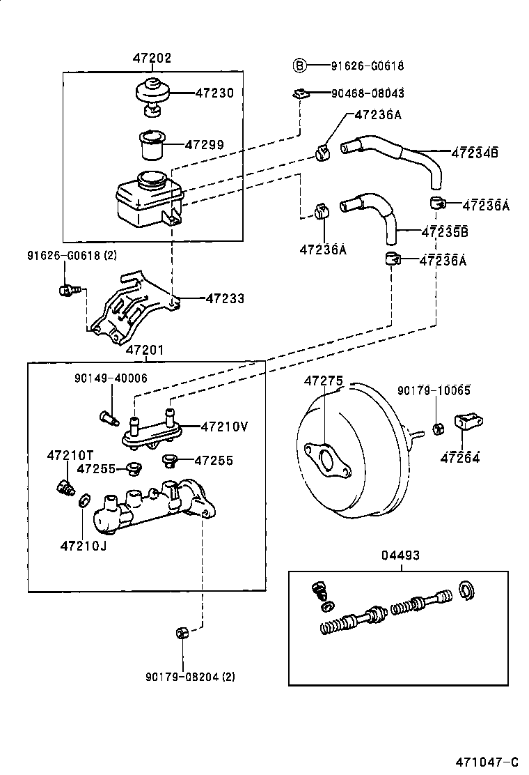 Toyota 84460-30040 CAP ASSY, BRAKE MASTER CYLINDER RESERVOIR FILLER