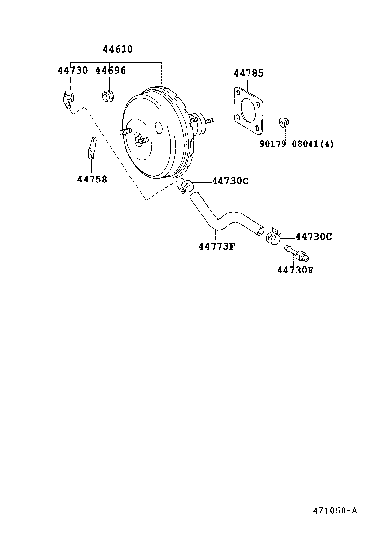 44610-48010 BOOSTER ASSY, BRAKE product image