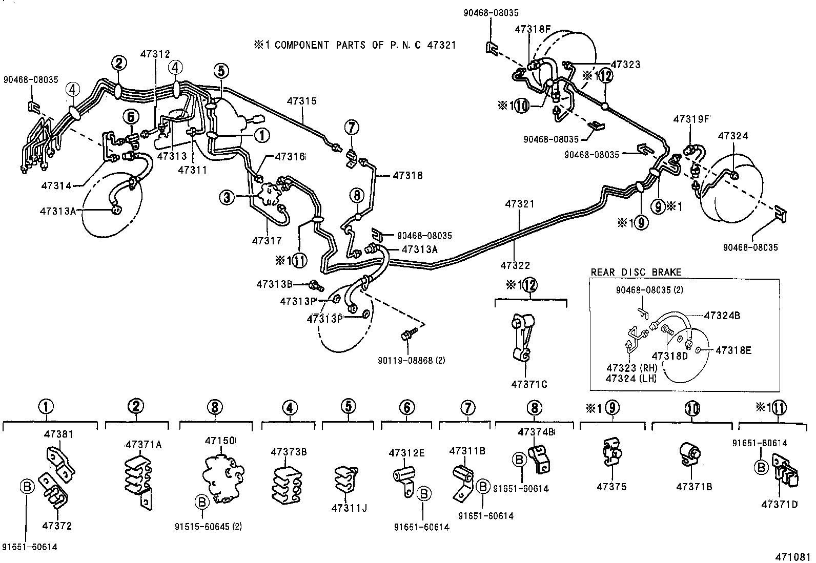 47150-12110 VALVE ASSY, PROPORTIONING product image