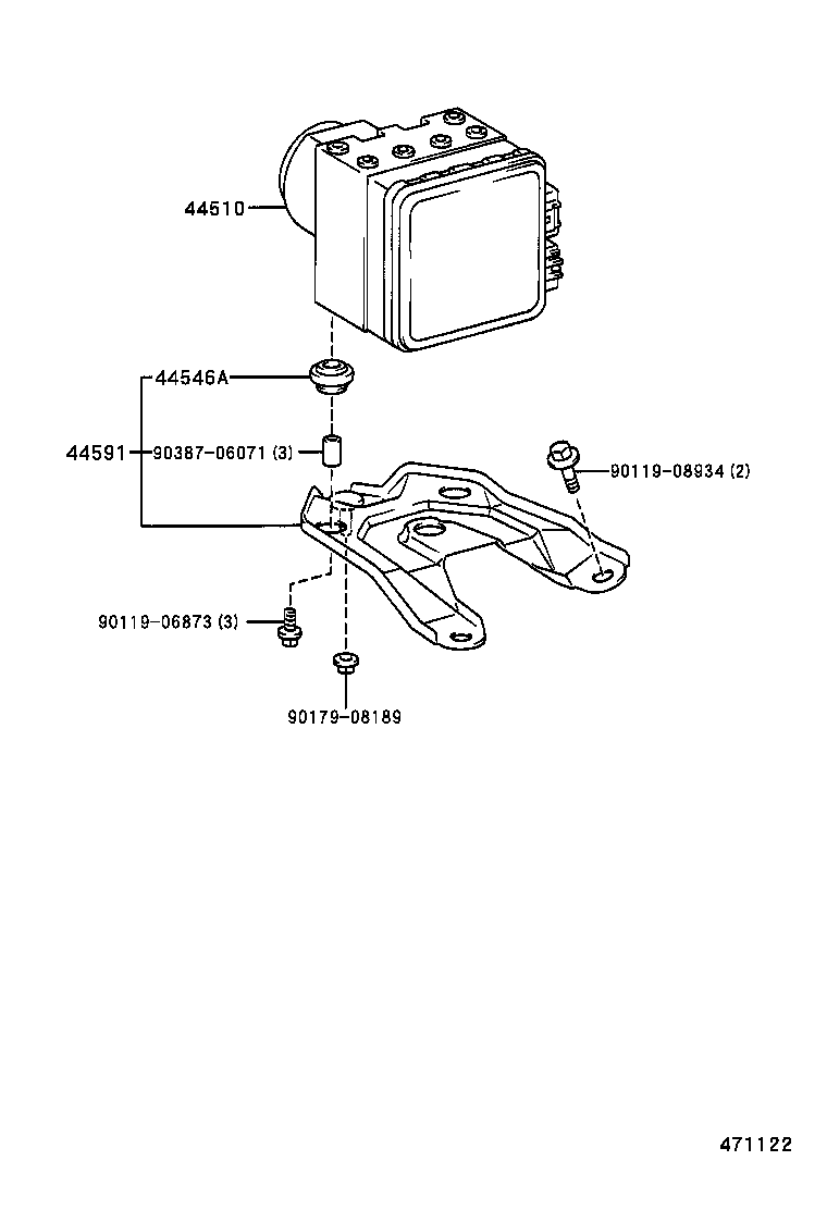 47313-12500 TUBE, FRONT BRAKE, NO.3 product image