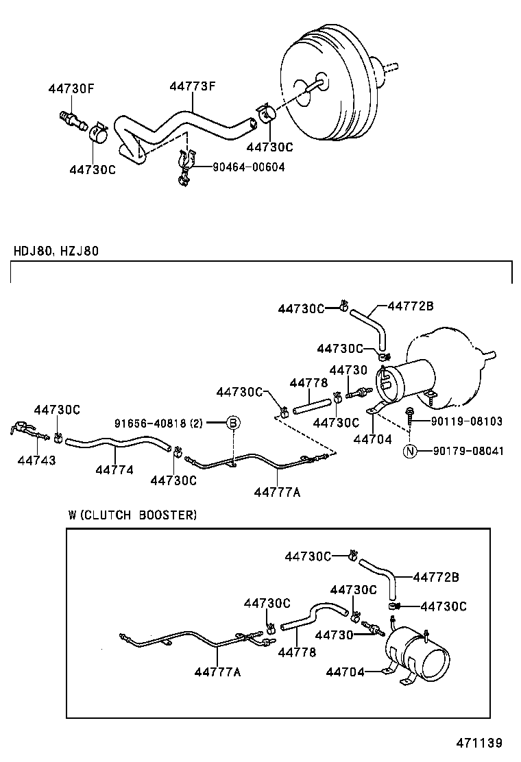 44610-60760 BOOSTER ASSY, BRAKE product image
