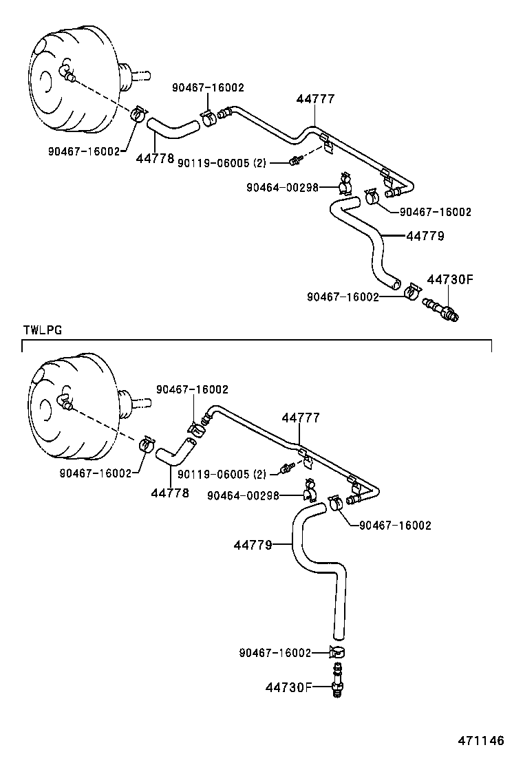 44610-30871 BOOSTER ASSY, BRAKE product image