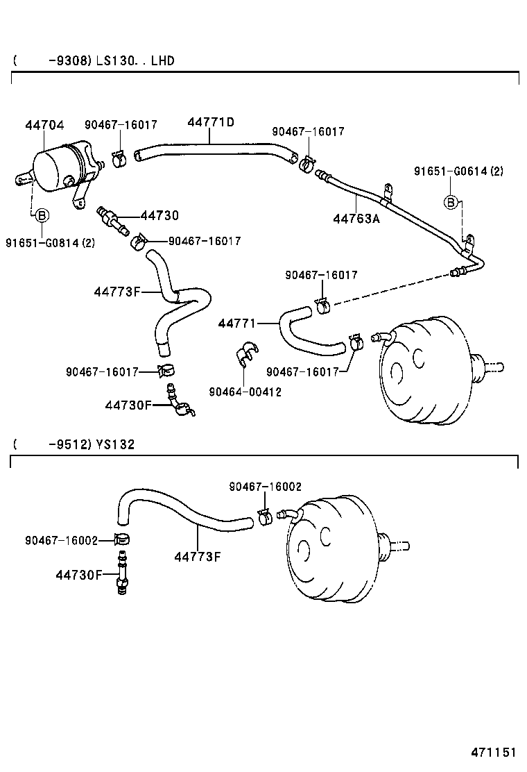 44610-30840 BOOSTER ASSY, BRAKE product image