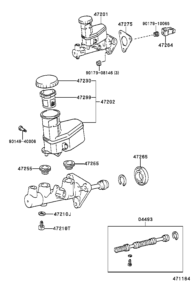 47220-20170 RESERVOIR SUB-ASSY, BRAKE MASTER CYLINDER product image