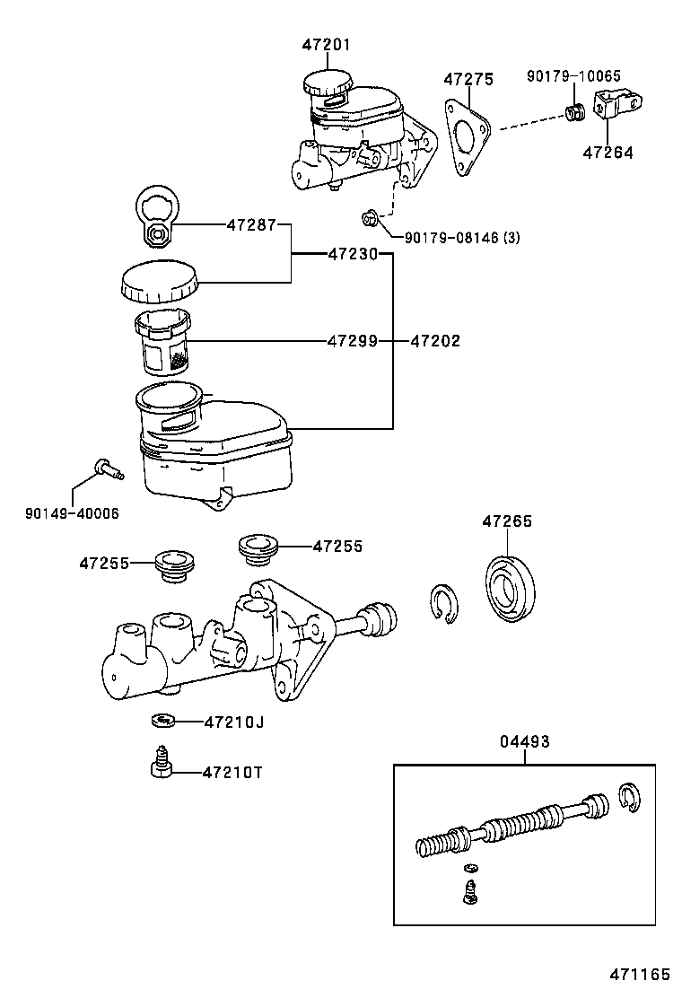 47220-20170 RESERVOIR SUB-ASSY, BRAKE MASTER CYLINDER product image