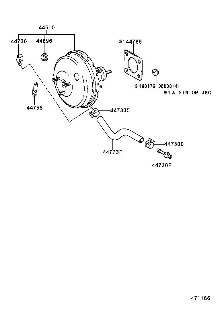 44610-2D280 BOOSTER ASSY, BRAKE product image