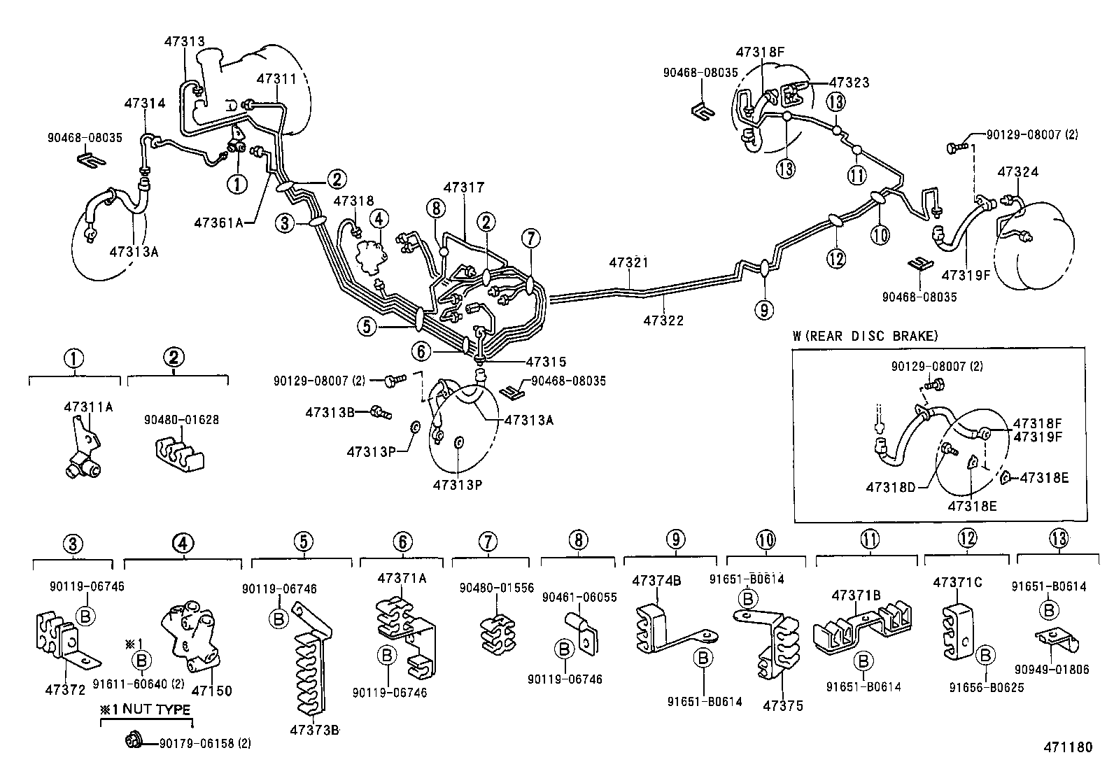 44510-20110 ACTUATOR ASSY, BRAKE product image