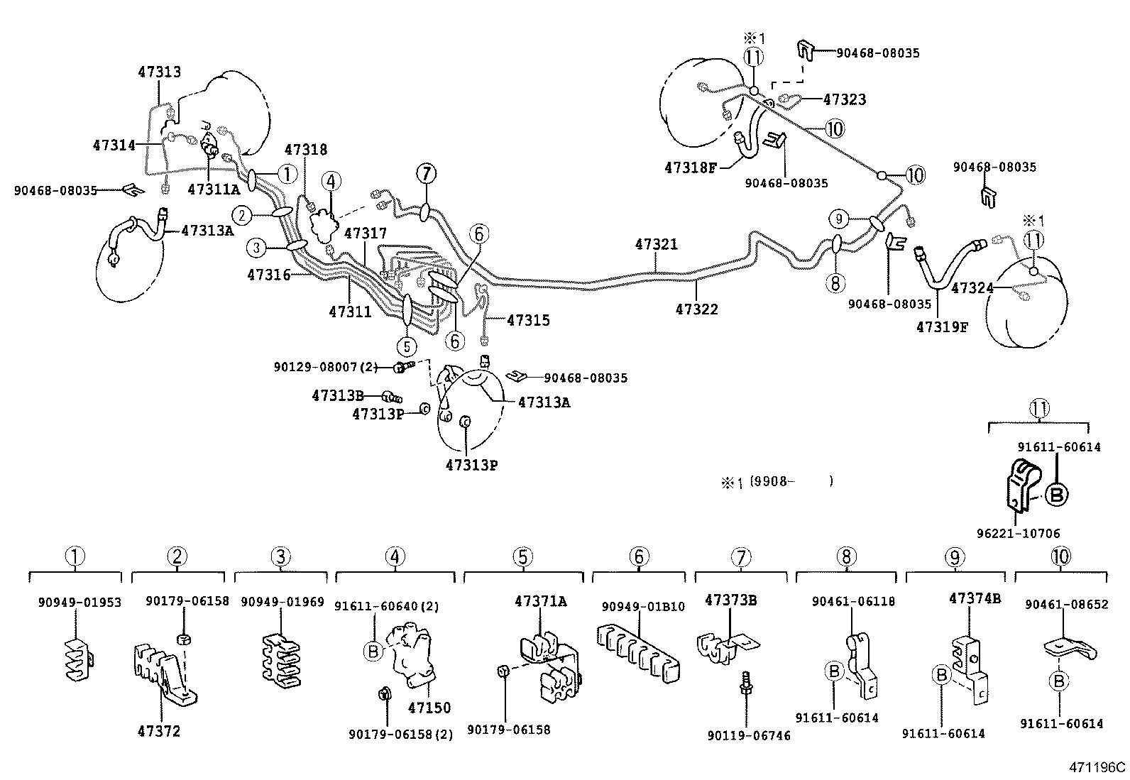 44592-21010 BRACKET, BRAKE ACTUATOR, NO.2 product image