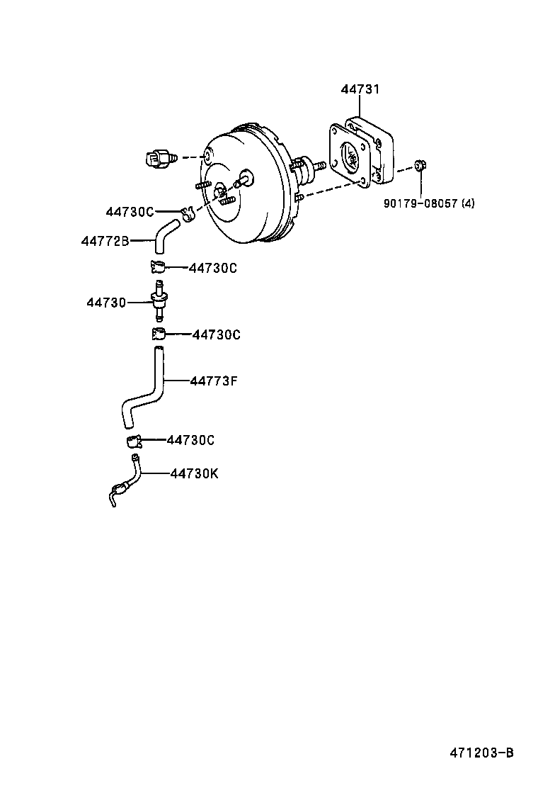 44785-04010 GASKET, BRAKE BOOSTER product image