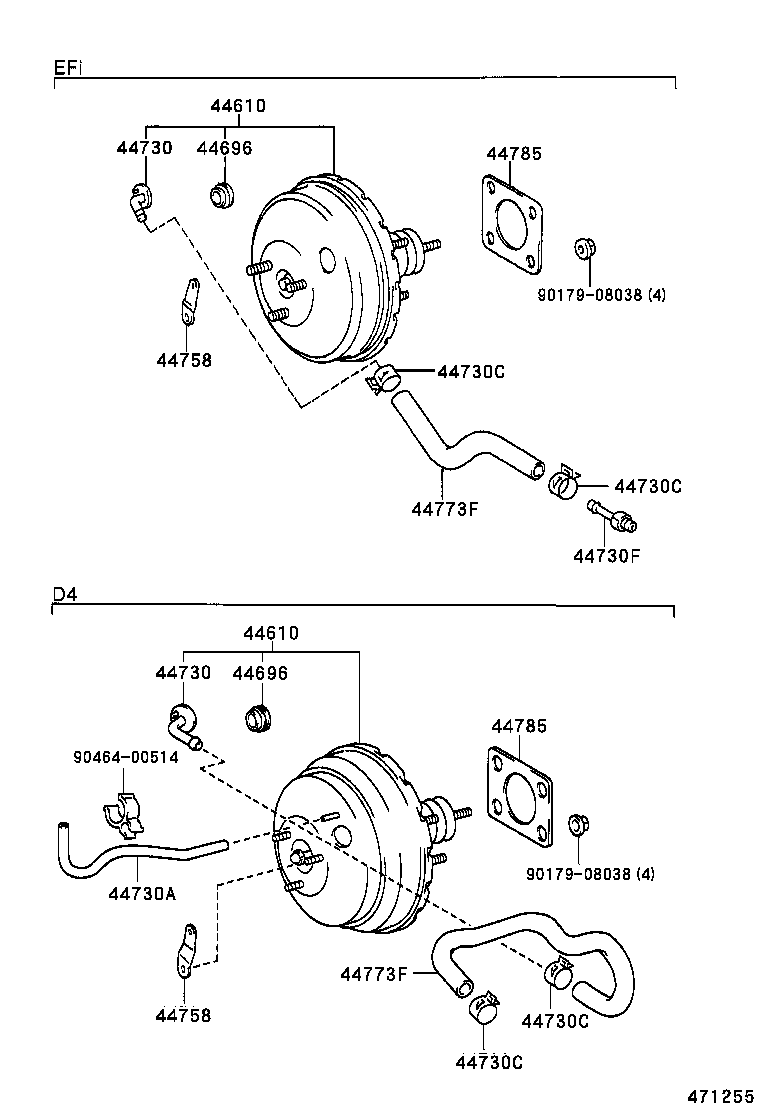 44773-44090 HOSE, UNION TO CHECK VALVE product image