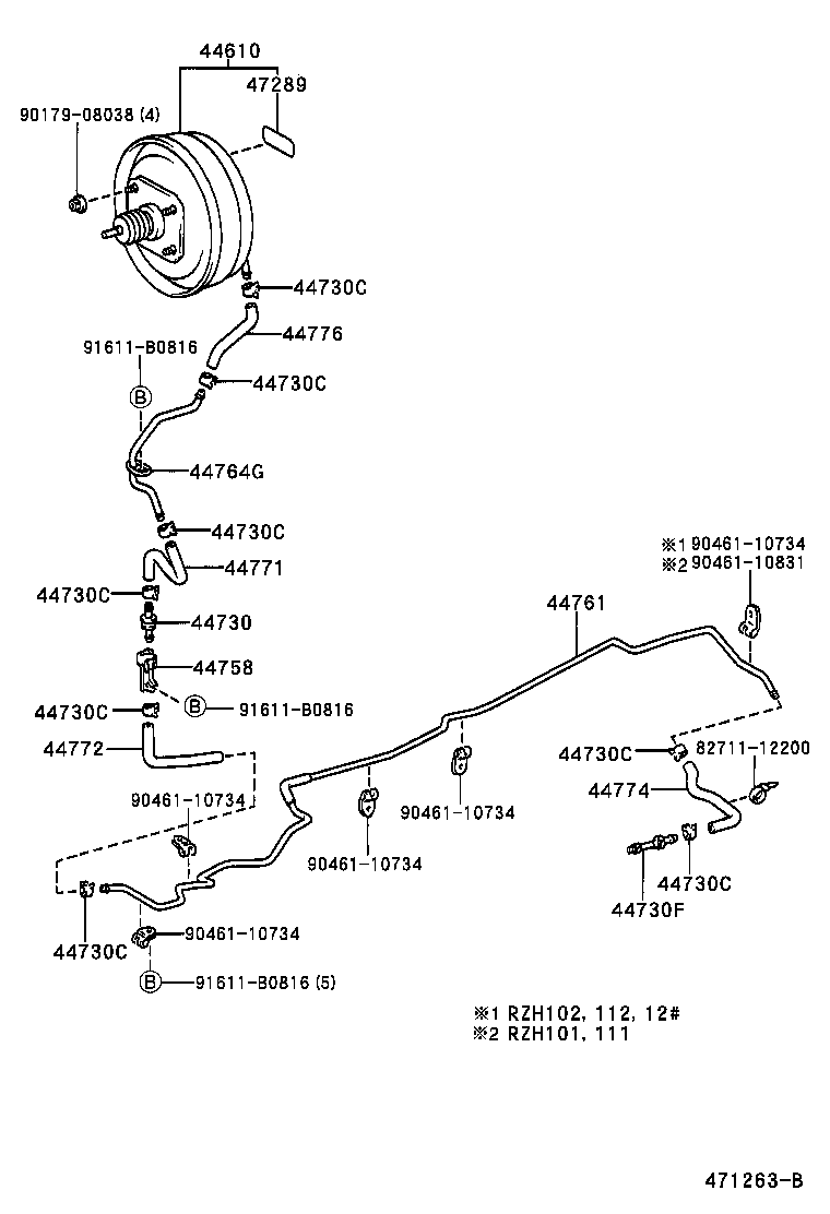 44774-26260 HOSE, UNION TO CONNECTOR TUBE product image