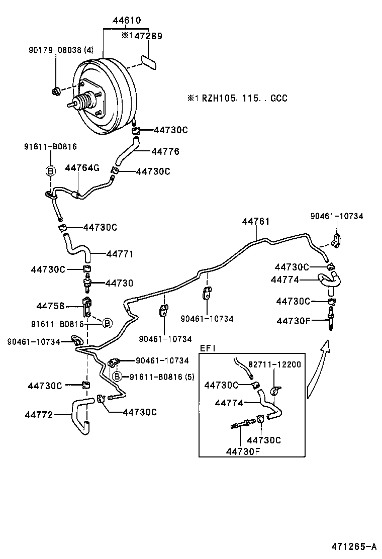 44610-26441 BOOSTER ASSY, BRAKE product image