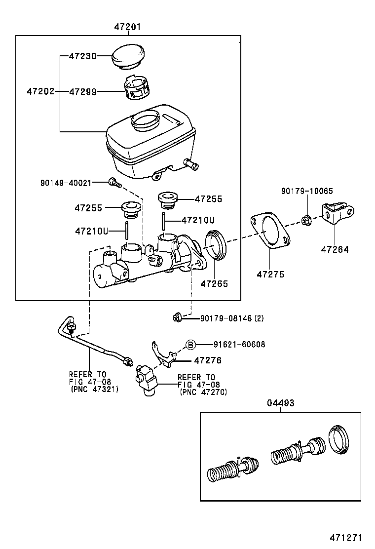 44591-22130 BRACKET, BRAKE ACTUATOR, NO.1 product image