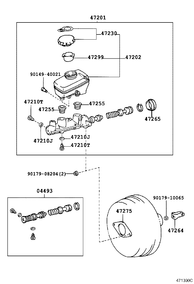 47220-40030 RESERVOIR SUB-ASSY, BRAKE MASTER CYLINDER product image