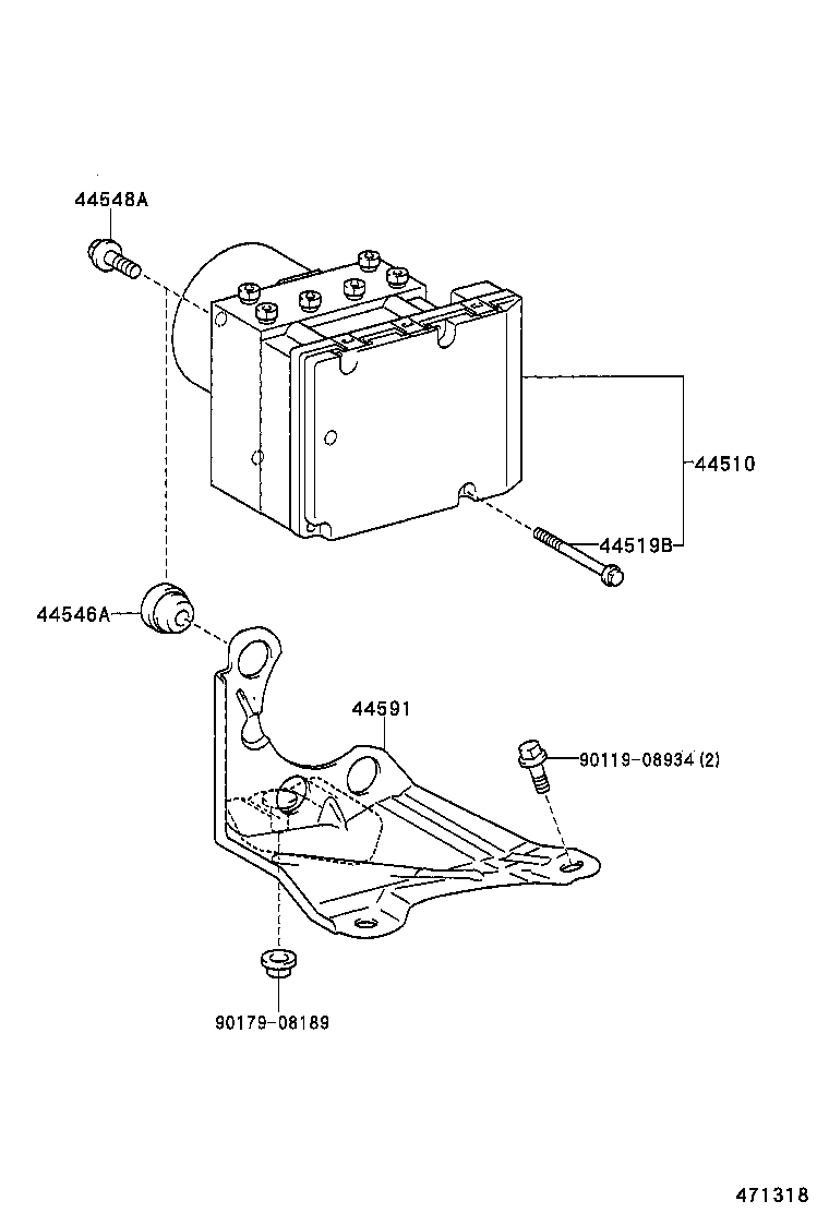 44050-02020 ACTUATOR ASSY, BRAKE product image