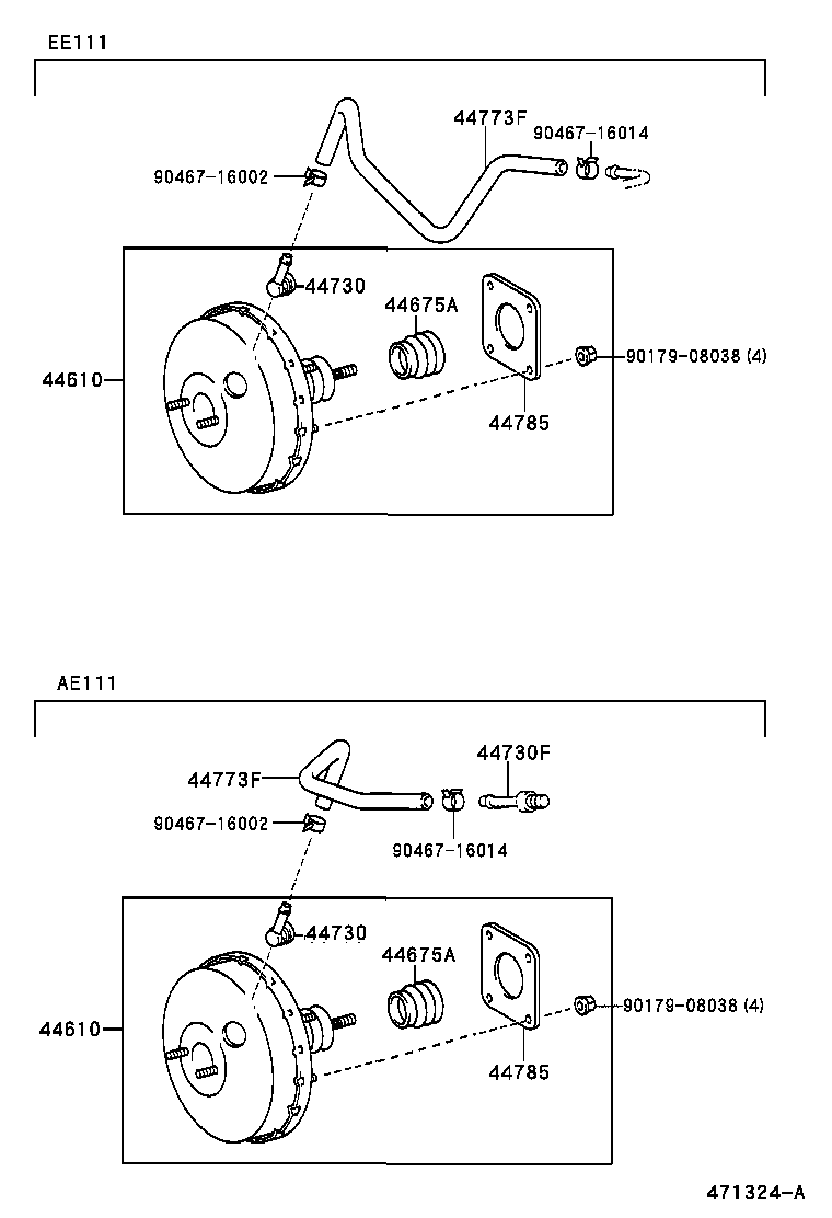 44610-02050 BOOSTER ASSY, BRAKE product image