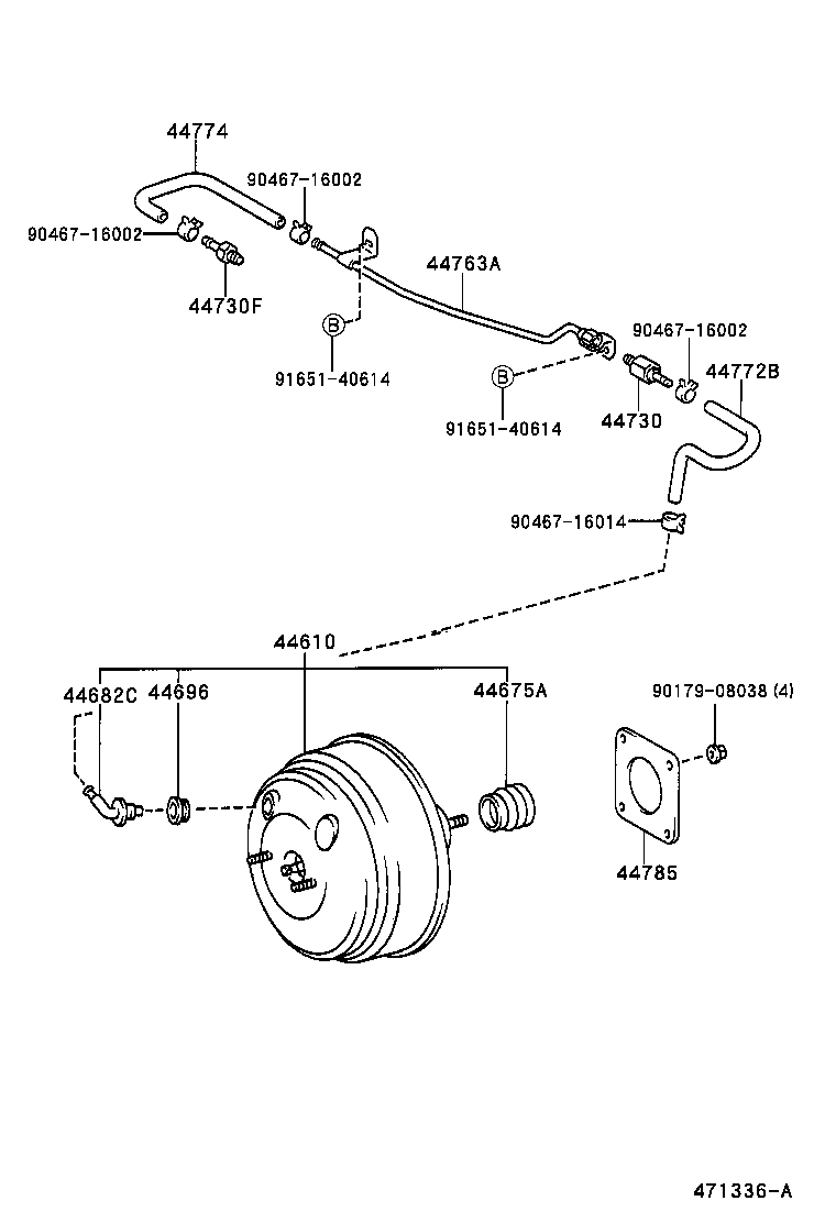44610-02050 BOOSTER ASSY, BRAKE product image