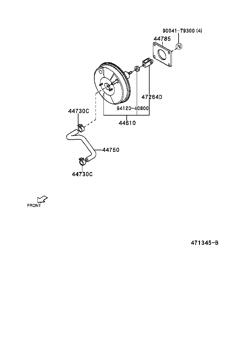 44610-97203 BOOSTER ASSY, BRAKE product image