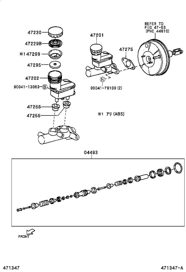 47225-97203 CAP ASSY, BRAKE MASTER CYLINDER RESERVOIR FILLER product image