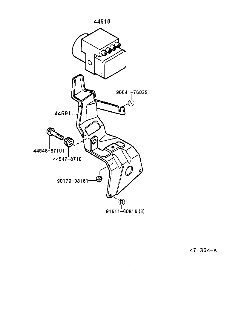 47311-97402 TUBE, FRONT BRAKE, NO.1 product image