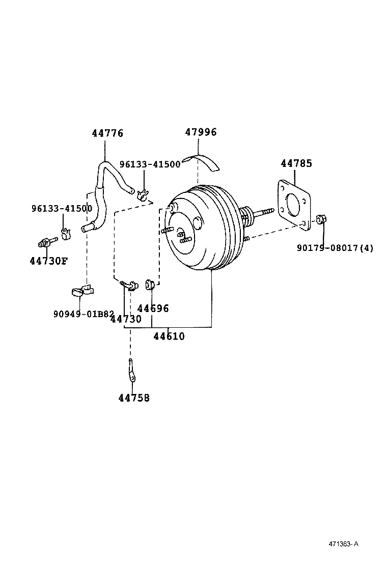 44785-30030 GASKET, BRAKE BOOSTER product image