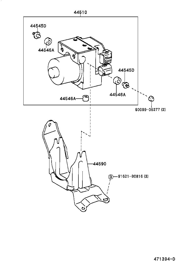 47311-0B010 TUBE, FRONT BRAKE, NO.1 product image