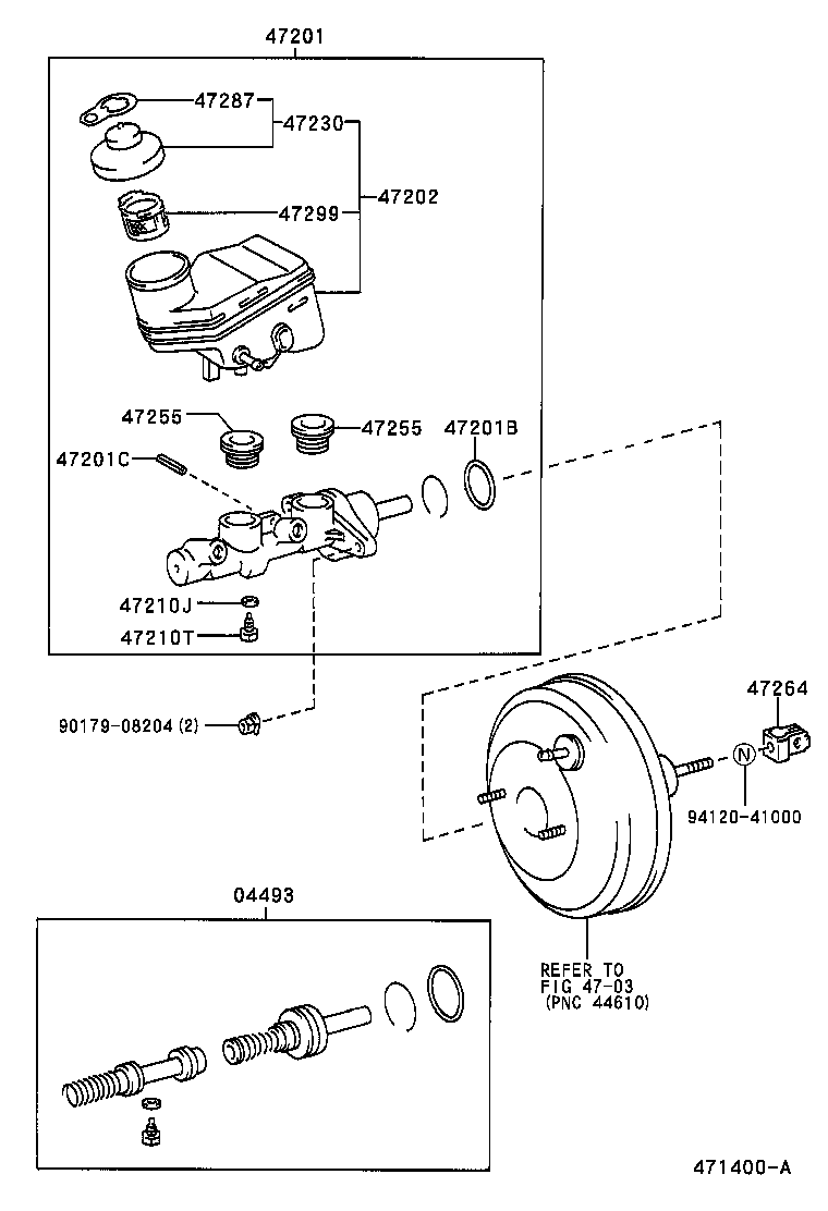 47220-52010 RESERVOIR SUB-ASSY, BRAKE MASTER CYLINDER product image