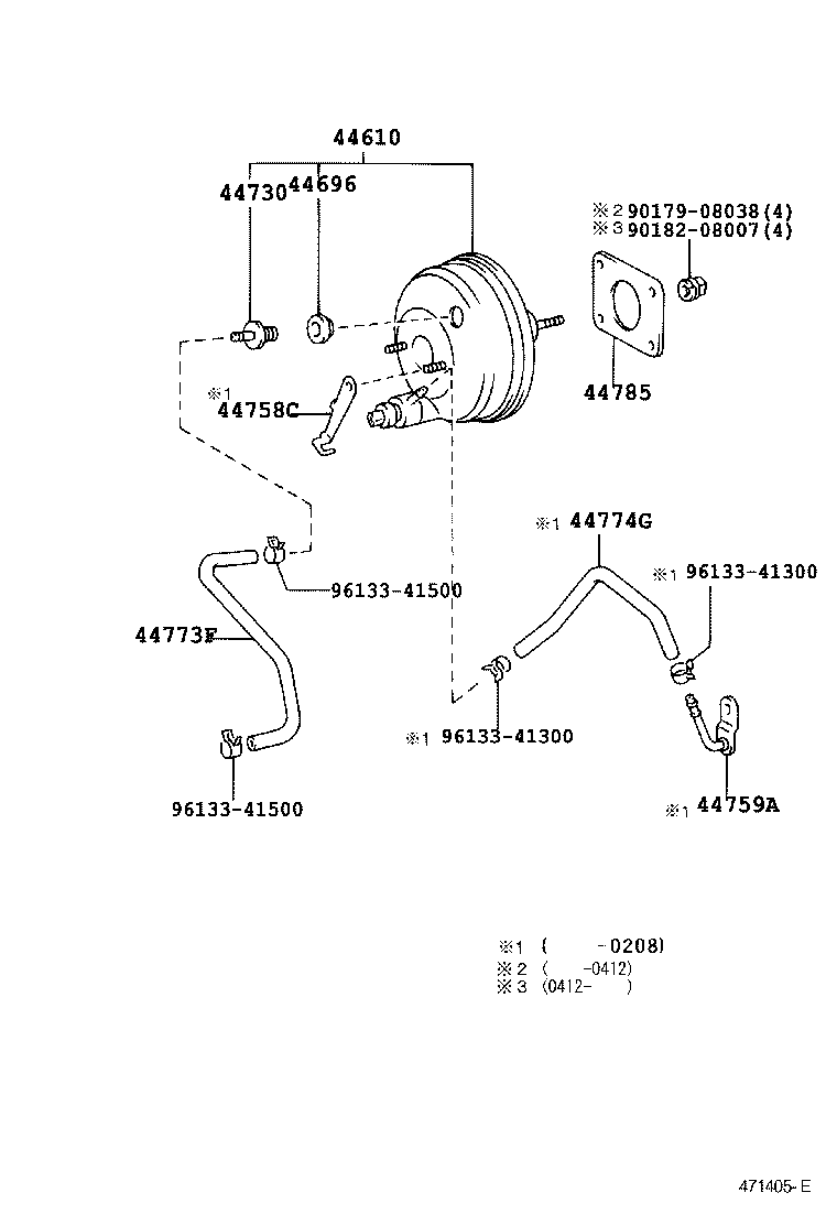 44610-52011 BOOSTER ASSY, BRAKE product image