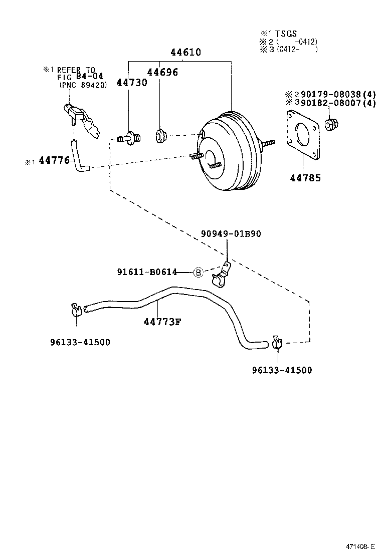 44730-20080 VALVE ASSY, VACUUM CHECK(FOR BRAKE) product image
