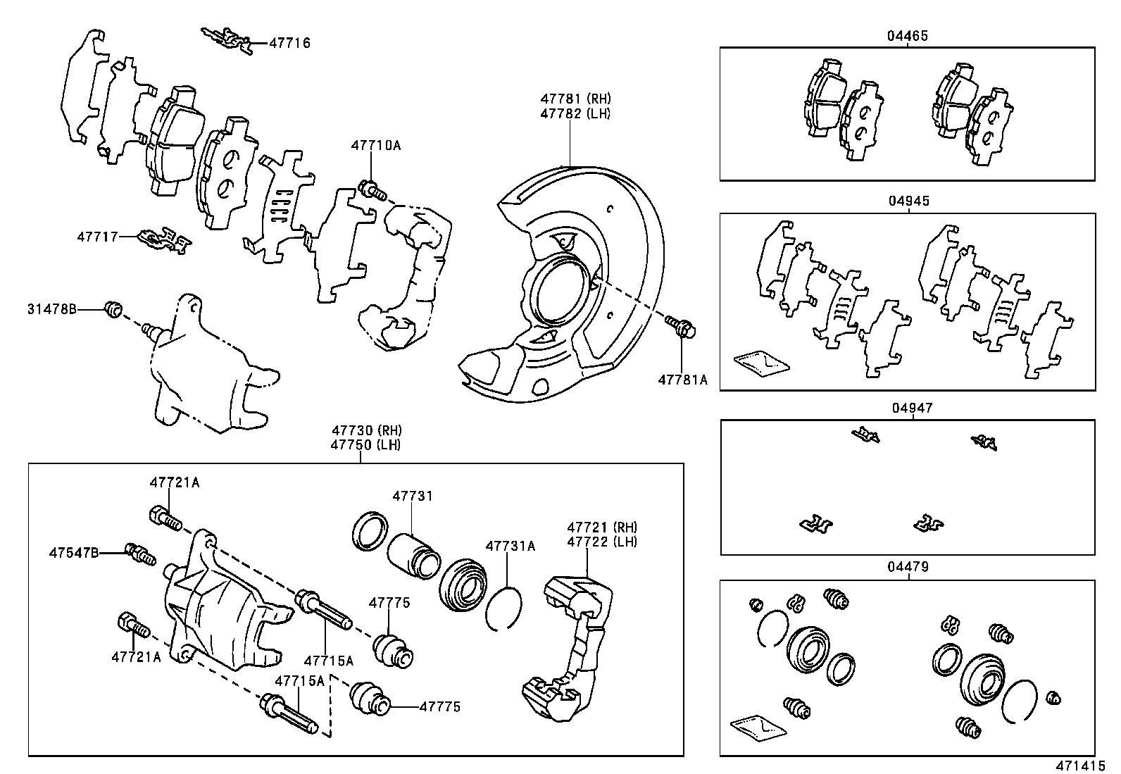 90105-12314 BOLT, HEXAGON(FOR FRONT DISC BRAKE CALIPER) product image