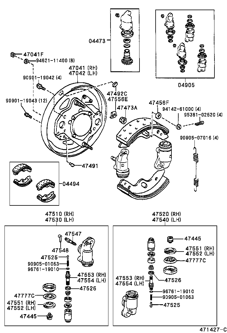 47547-37020 PLUG, BLEEDER(FOR FRONT DRUM BRAKE) product image
