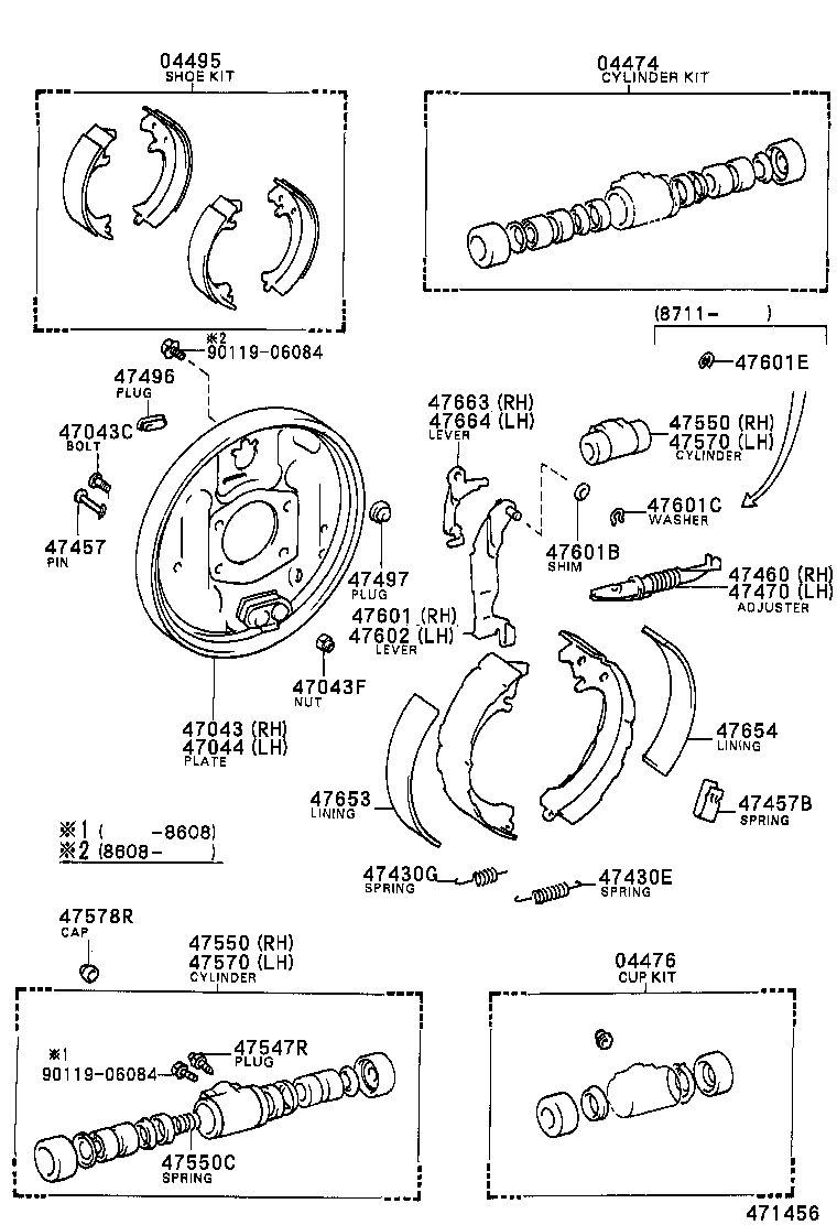47447-20010 PIN, SHOE HOLD DOWN SPRING(FOR REAR BRAKE) product image