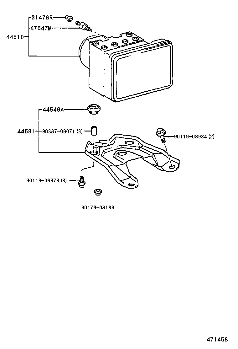 44050-13060 ACTUATOR ASSY, BRAKE product image