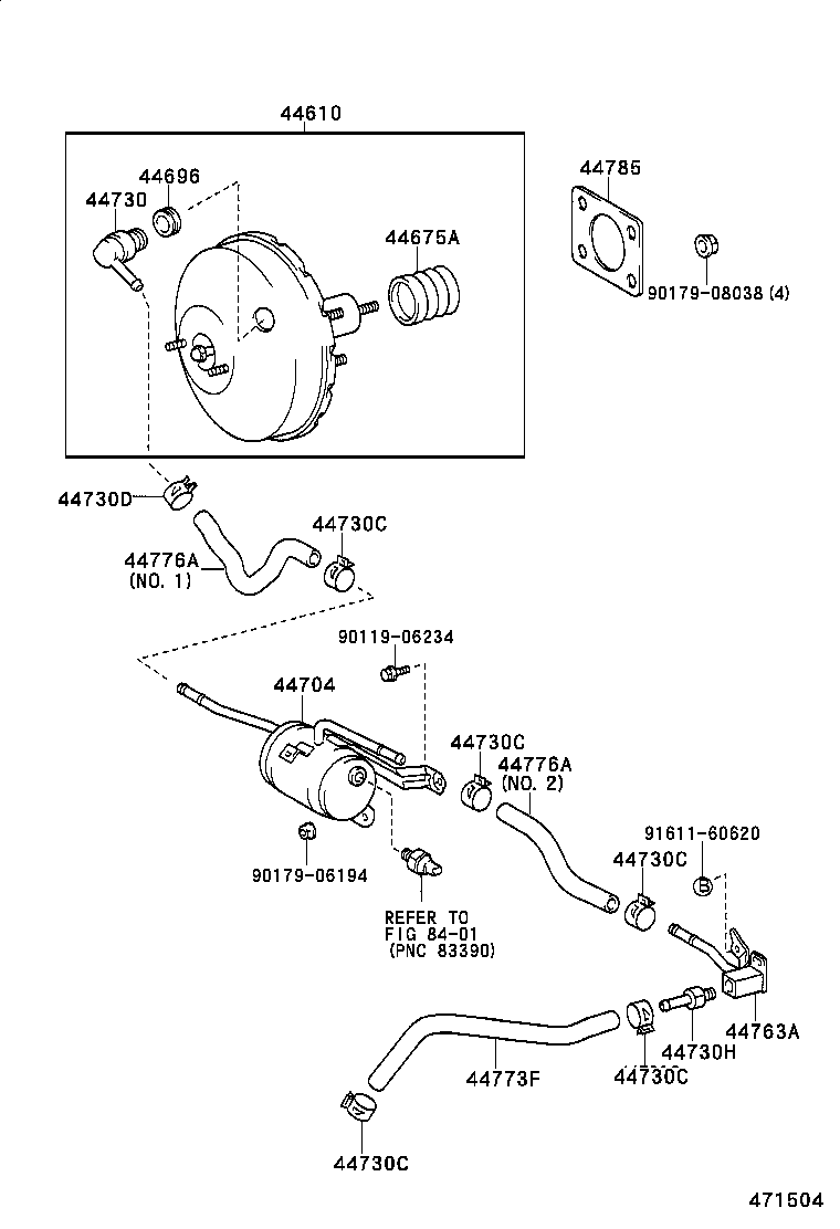 44610-05110 BOOSTER ASSY, BRAKE product image