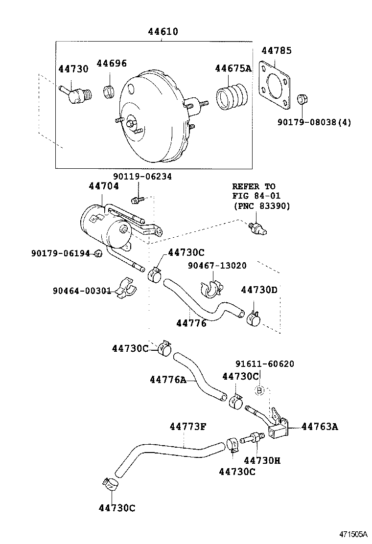 44610-05110 BOOSTER ASSY, BRAKE product image