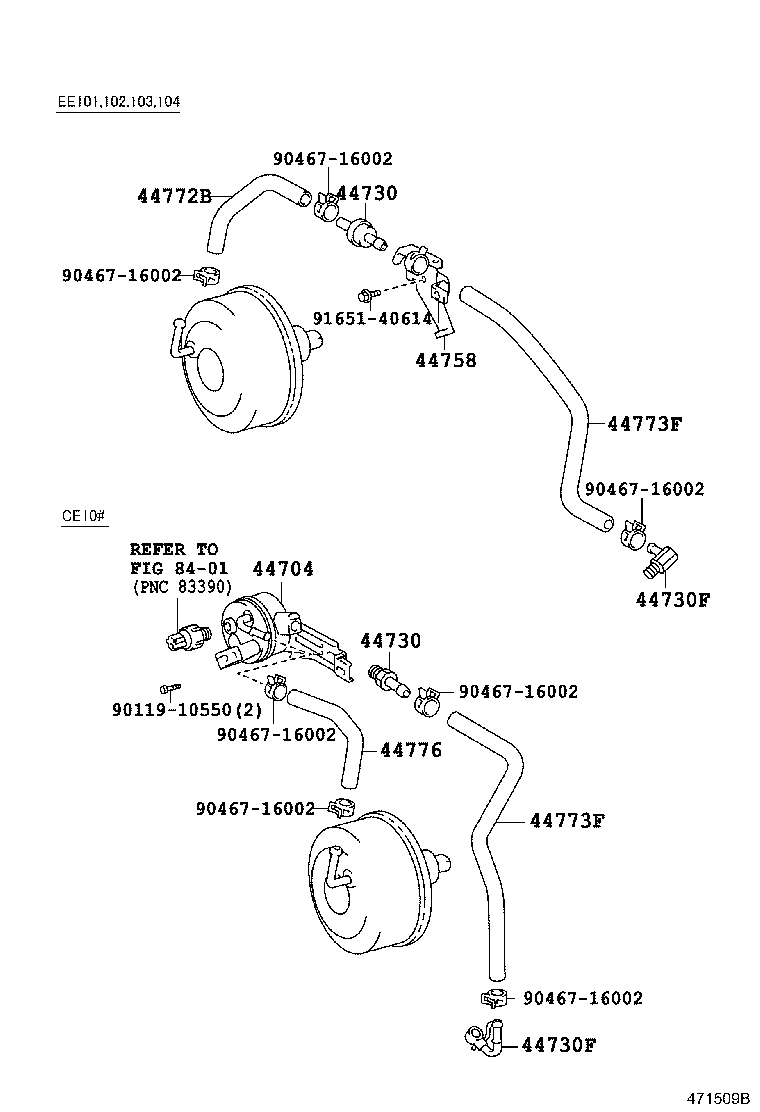 44704-12060 RESERVOIR SUB-ASSY, VACUUM product image