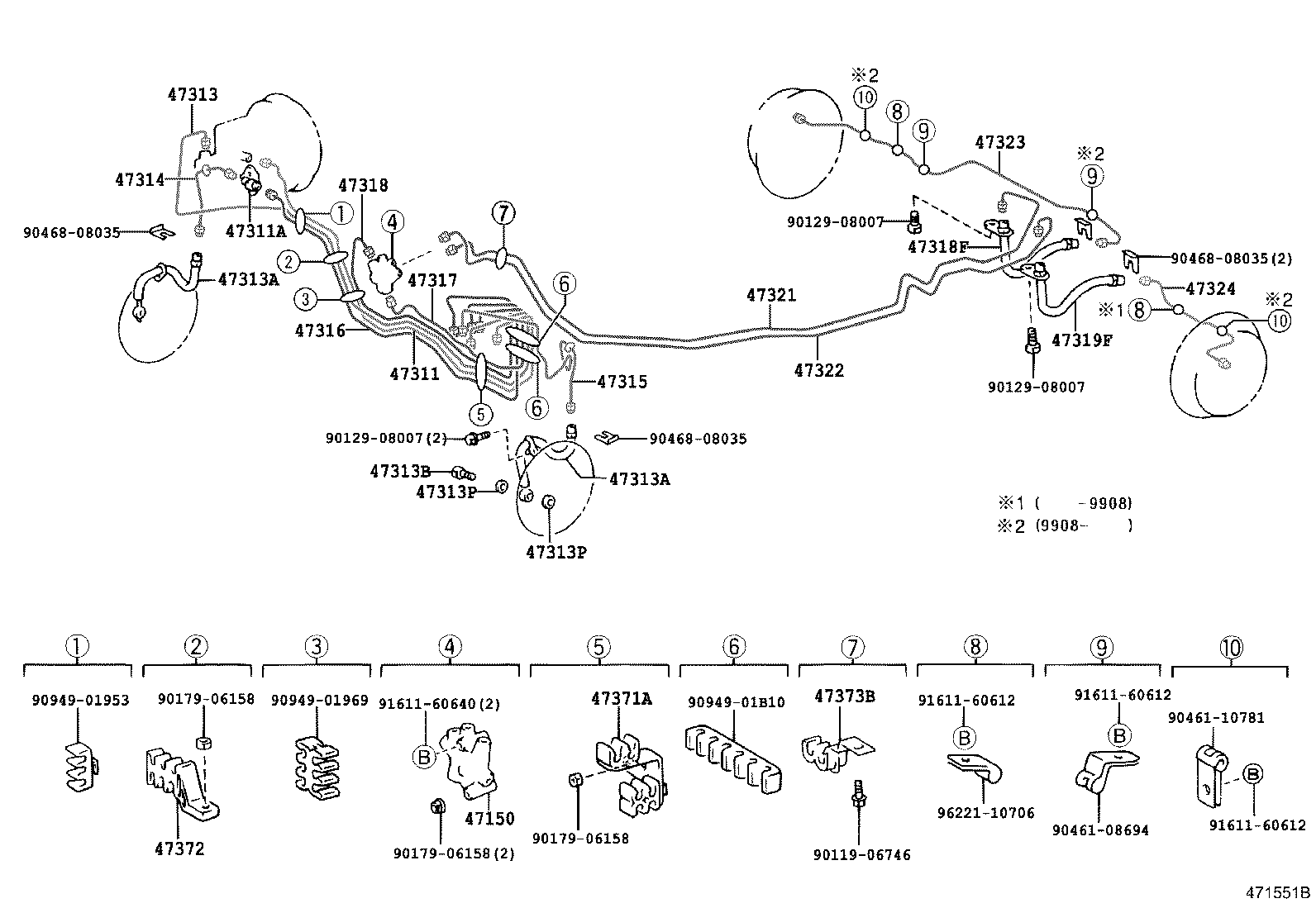 44592-21010 BRACKET, BRAKE ACTUATOR, NO.2 product image
