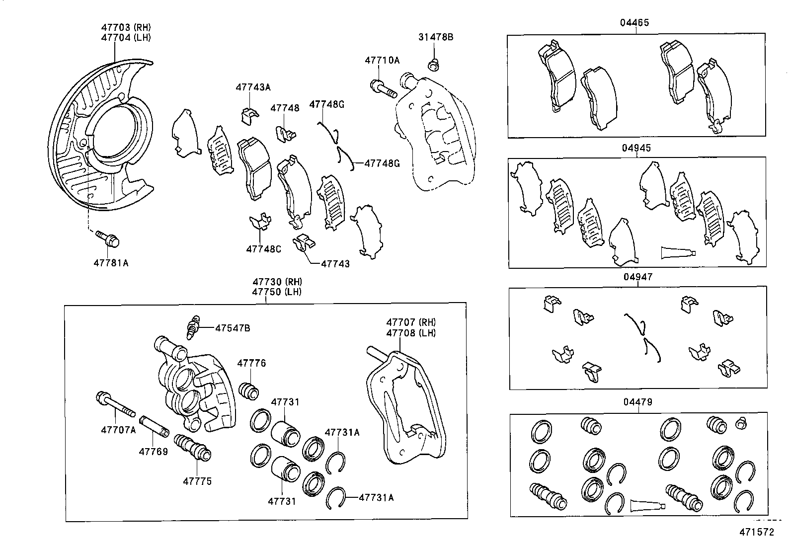 47731-27010 PISTON, FRONT DISC BRAKE product image