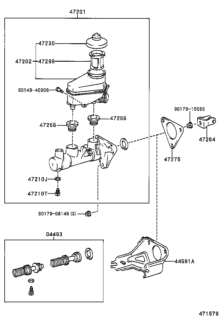 44591-01020 BRACKET, BRAKE ACTUATOR, NO.1 product image
