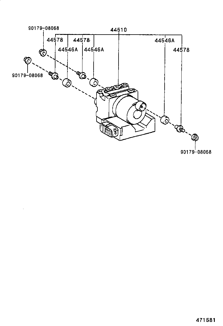 47311-02060 TUBE, FRONT BRAKE, NO.1 product image